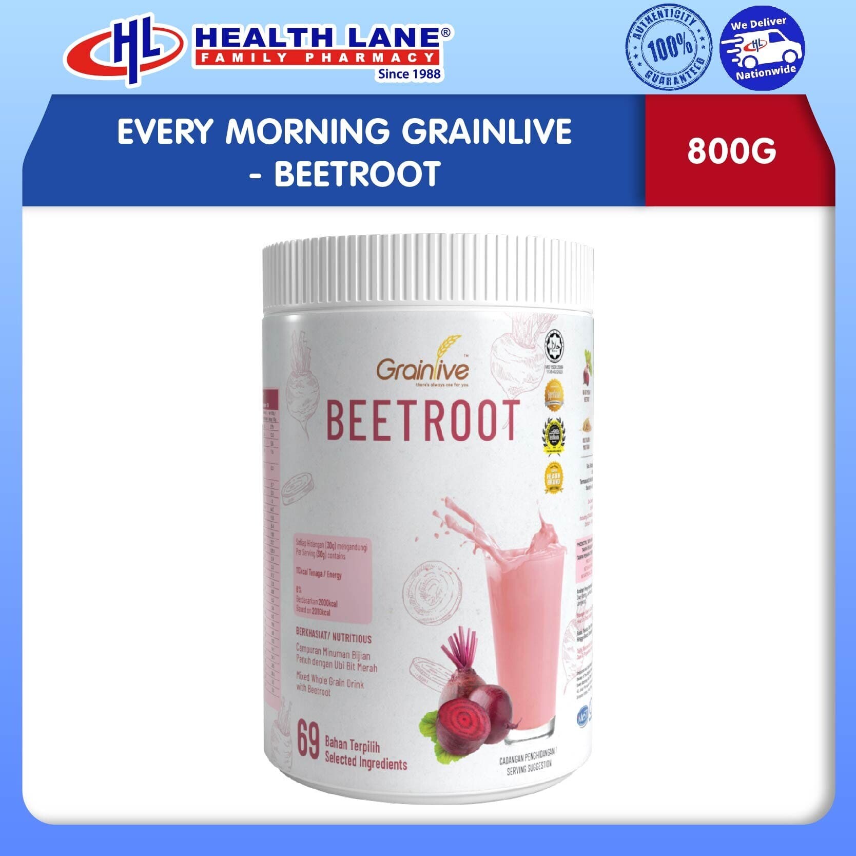 EVERY MORNING GRAINLIVE - BEETROOT (800G)